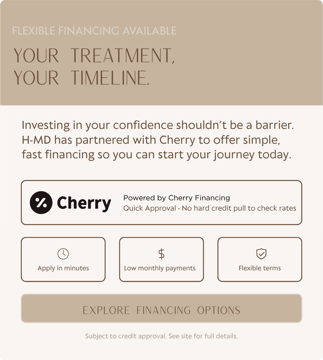 Explore Financing Options